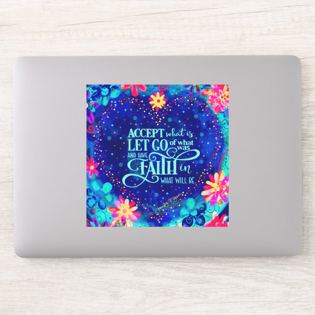 Pretty Heart Have Faith Encouragement Blue (Computer)