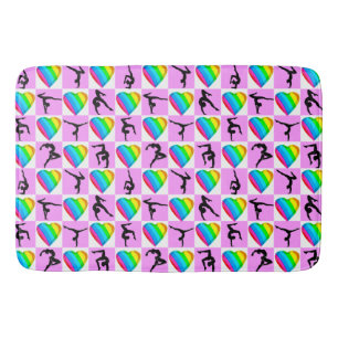 PRETTY HEARTS GYMNASTICS BATHMAT