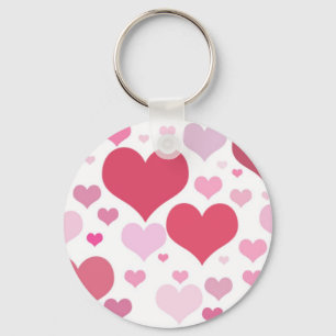 Pretty Hearts Keychain