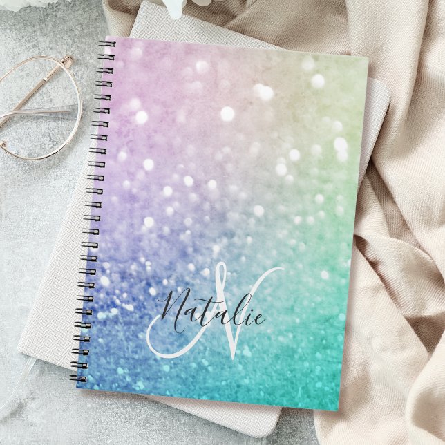 Pretty Holographic Glitter Girly Glamourous Notebook (Creator Uploaded)