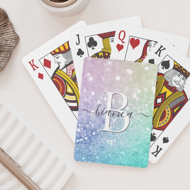 Pretty Holographic Glitter Girly Glamourous Playing Cards (Creator Uploaded)