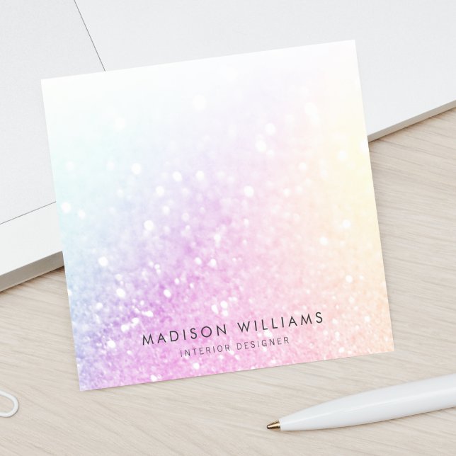 Pretty Holographic Glitter Girly Glamourous Post-it Notes (Creator Uploaded)