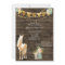 Pretty Horse and Flowers on Rustic Wood Birthday