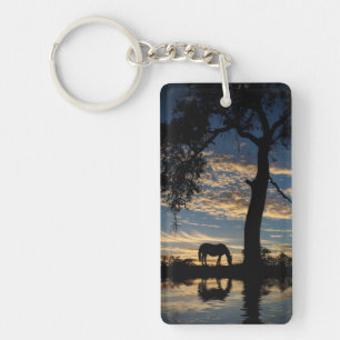 Pretty Horse and Oak Tree Keychain