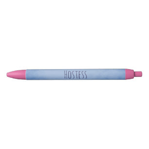 Pretty Hostess Black Ink Pen