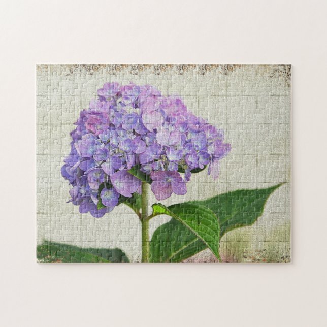 Pretty Hydrangea Blossom Jigsaw Puzzle (Horizontal)
