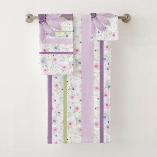 Pretty in Flowers Bath Towel Set