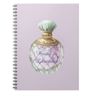 Pretty in Lavender Perfume Bottle Notebook
