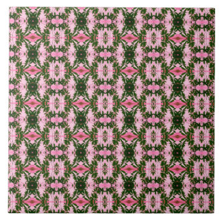 Pretty in Pink and Green Tile