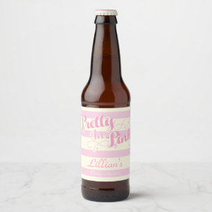 Pretty in Pink, Baby Shower Wine Label