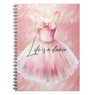Pretty in Pink Ballet Dress Notebook