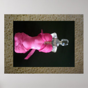 Pretty in Pink bask perfume bottle Poster