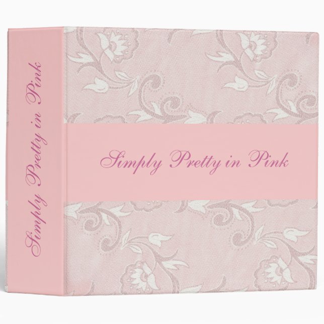 pretty in pink binder (Front/Spine)