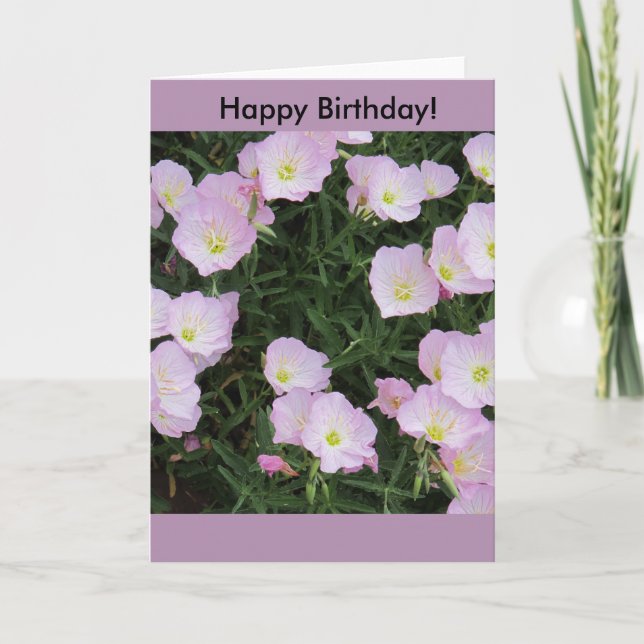 "Pretty in Pink" Birthday Card (Front)