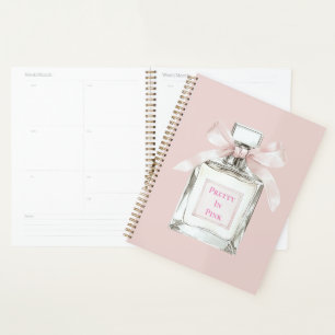 Pretty in Pink Blush Bow Perfume Bottle Planner