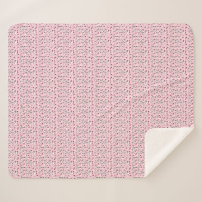 Pretty in Pink: Blushing Blooms Blanket (Front (Horizontal))