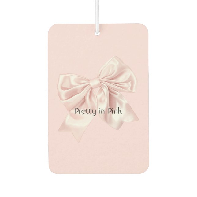 Pretty in Pink Bow Air Freshener (Front)