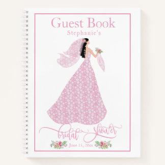 "Pretty In Pink" Bridal Shower Guest Book
