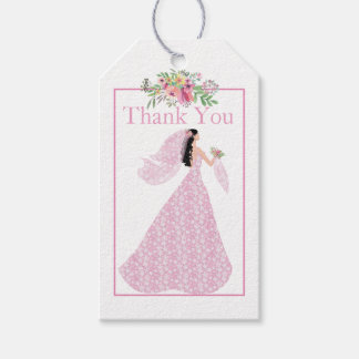 "Pretty In Pink" Bridal Shower Thank You Gift Tags