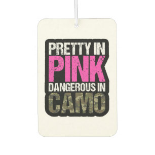 Pretty in Pink, Dangerous in Camo Air Freshener