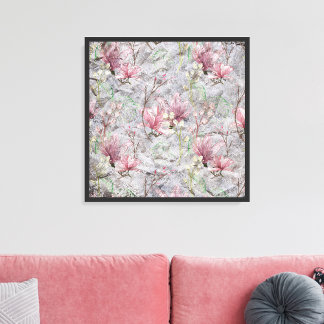 Pretty in Pink Florals Canvas Print