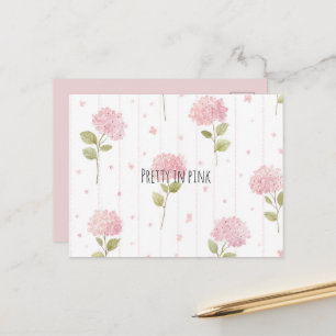 Pretty In Pink Flowers Postcard