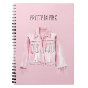 Pretty in Pink Fringe Jacket Notebook