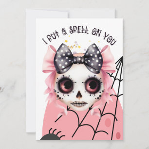 Pretty in Pink Halloween Soiree  Invitation