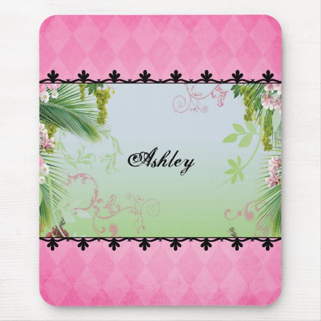 Pretty In Pink Mouse Pad (Front)