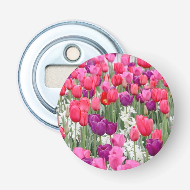 Pretty in Pink Petals  Bottle Opener (Front)