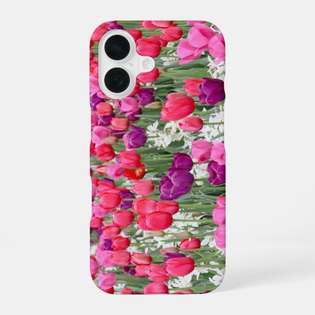 Pretty in Pink Petals  iPhone 16 Case (Back)