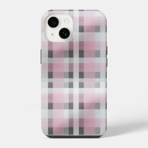 Pretty in Pink Plaid Pattern – Trendy Tartan iPhone 14 Case