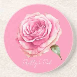 Pretty in Pink Rose Coaster