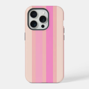 Pretty in Pink Stripes iPhone 15 Pro Case