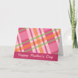 Pretty in Plaid Mother's Day Card