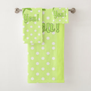 Pretty In Polka Dots Collection Bath Towel Set