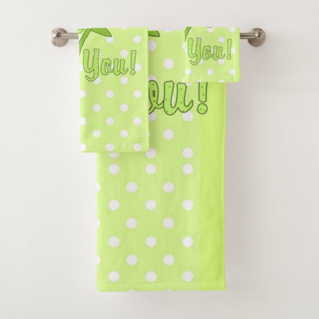 Pretty In Polka Dots Collection Bath Towel Set (Insitu)