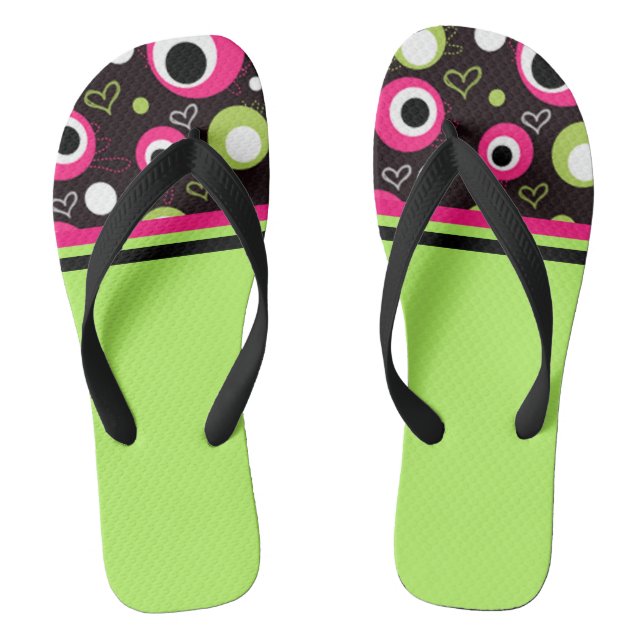 Pretty In Polka Dots Collection - Flip Flops  (Footbed)