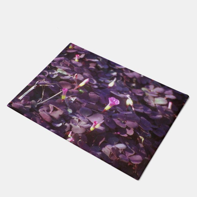 Pretty in Purple Flowers Doormat (Angled)