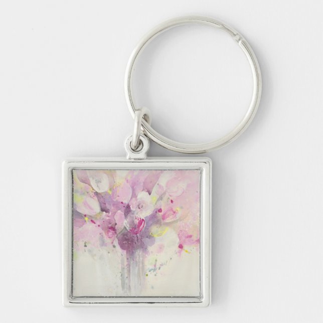 Pretty in Spring | Soft Pink Bouquet Keychain (Front)