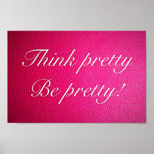 Pretty inspirational quote poster