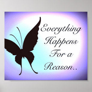 Pretty inspirational quote poster