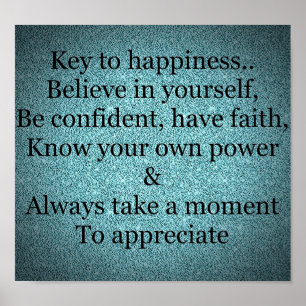 Pretty inspirational quote poster