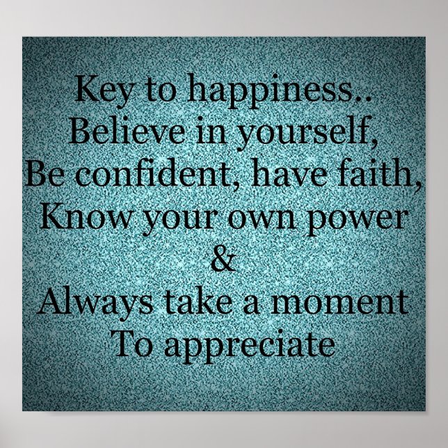 Pretty inspirational quote poster (Front)