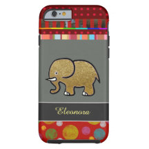 pretty iPhone 6 with elephant personalized