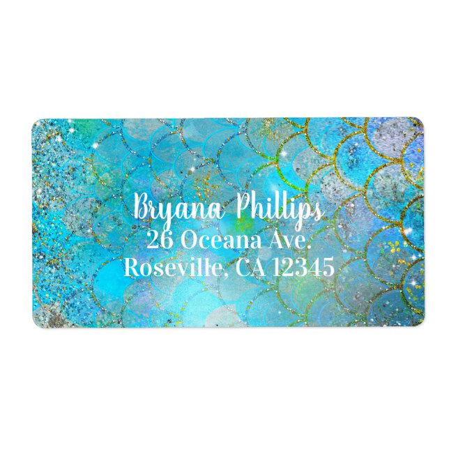 Pretty Iridescente Pearl Shimmer Mermaid Scales (Devant)