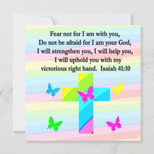 PRETTY ISAIAH 41:10 DESIGN INVITATION