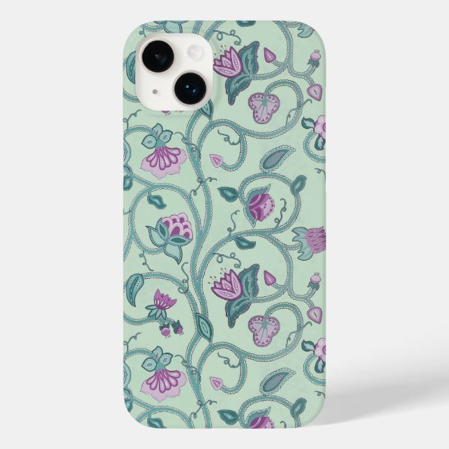 Pretty Jacobean Patterned Case-Mate iPhone Case (Back)