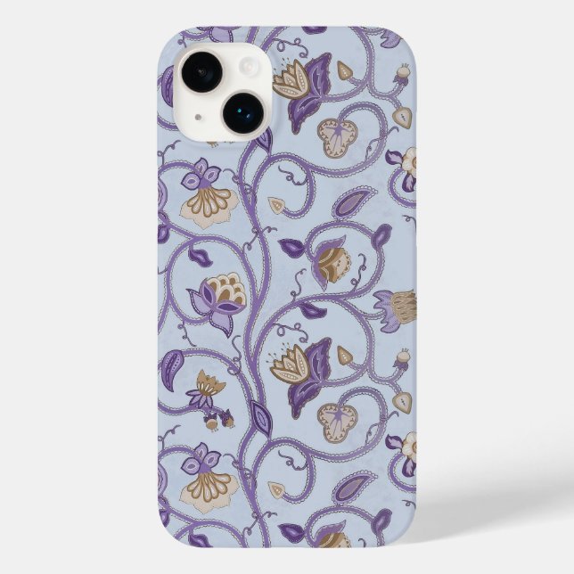 Pretty Jacobean Patterned Case-Mate iPhone Case (Back)