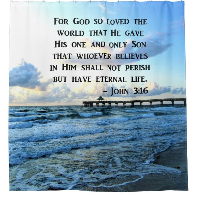 PRETTY JOHN 3:16 OCEAN PHOTO DESIGN (Front)